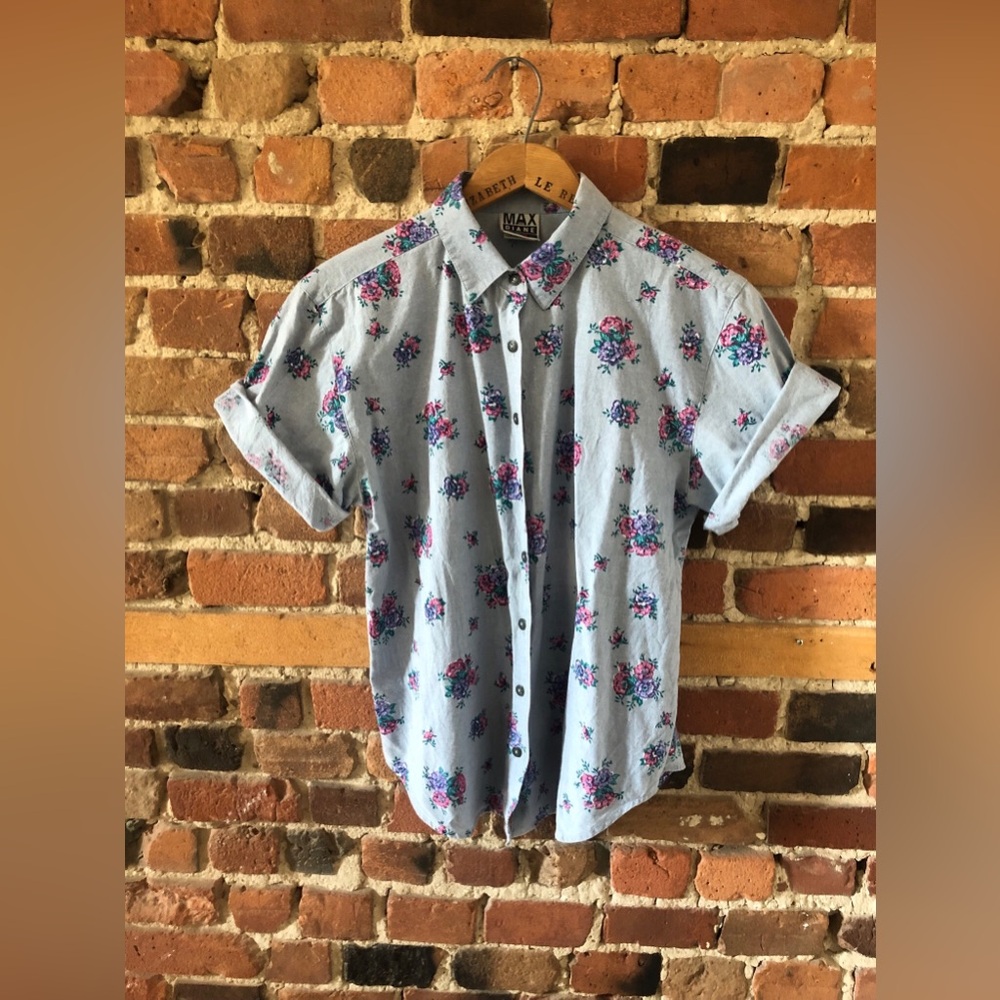 Vintage | Floral button-up | M | Made in USA